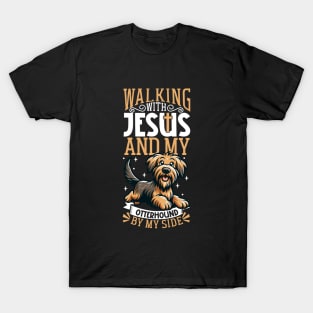 Jesus and dog - Otterhound T-Shirt